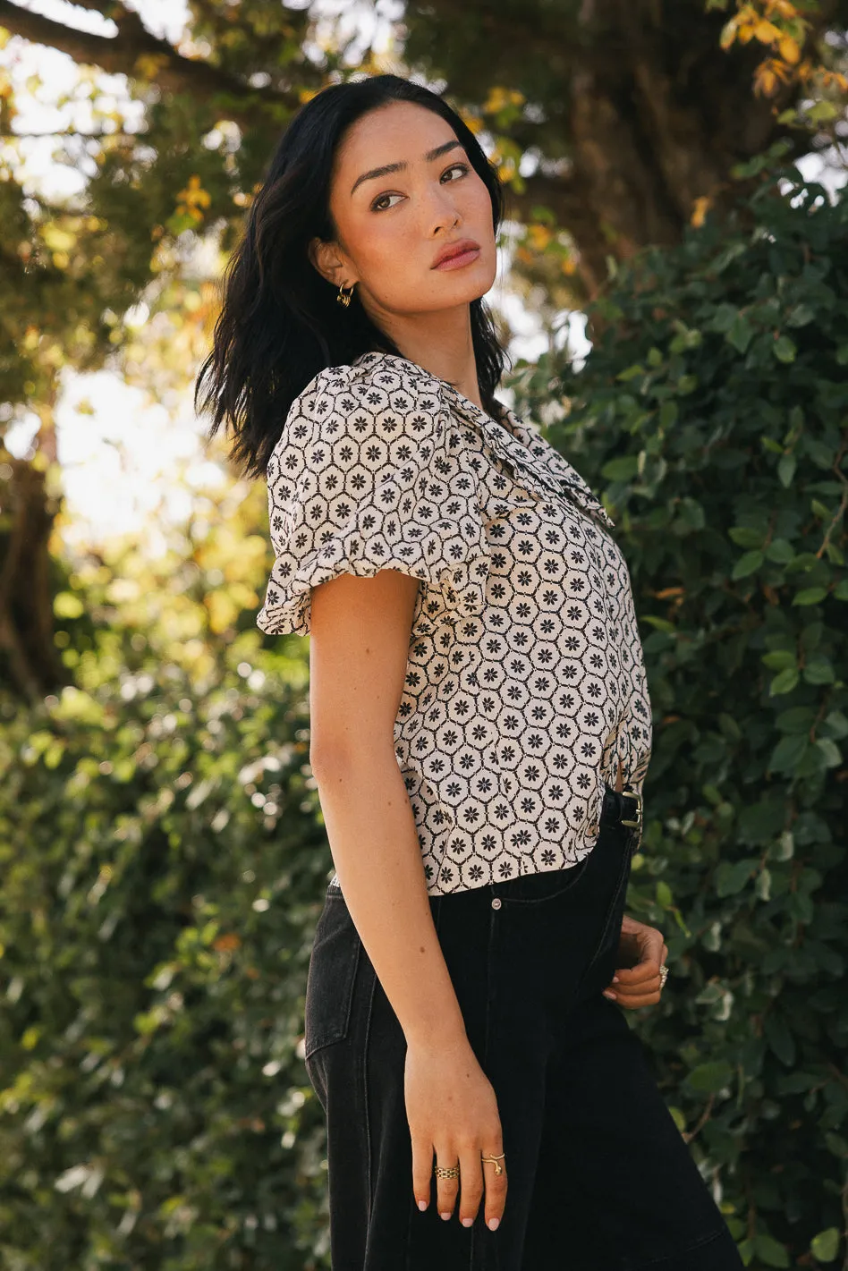 Tikoa Collared Floral Top sold by bohme product image thumbnail 4