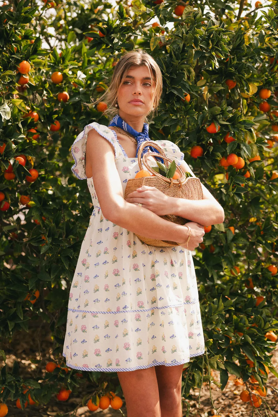 Barb Floral Mini Dress sold by bohme