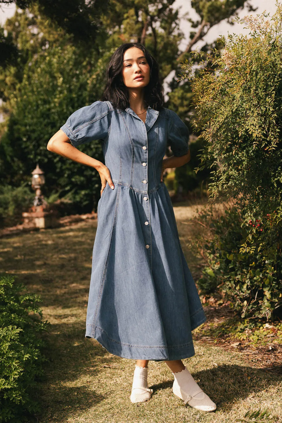 Mylie Denim Maxi Dress - FINAL SALE sold by bohme product image thumbnail 2