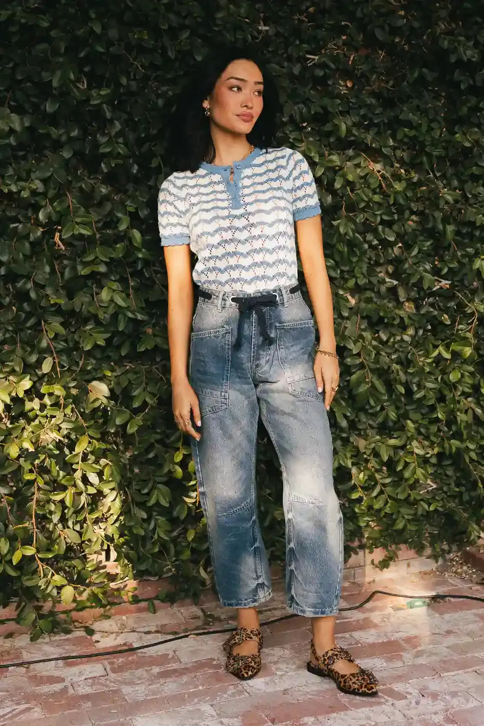 Eddie Knit Sweater in Blue - FINAL SALE sold by bohme product image thumbnail 3