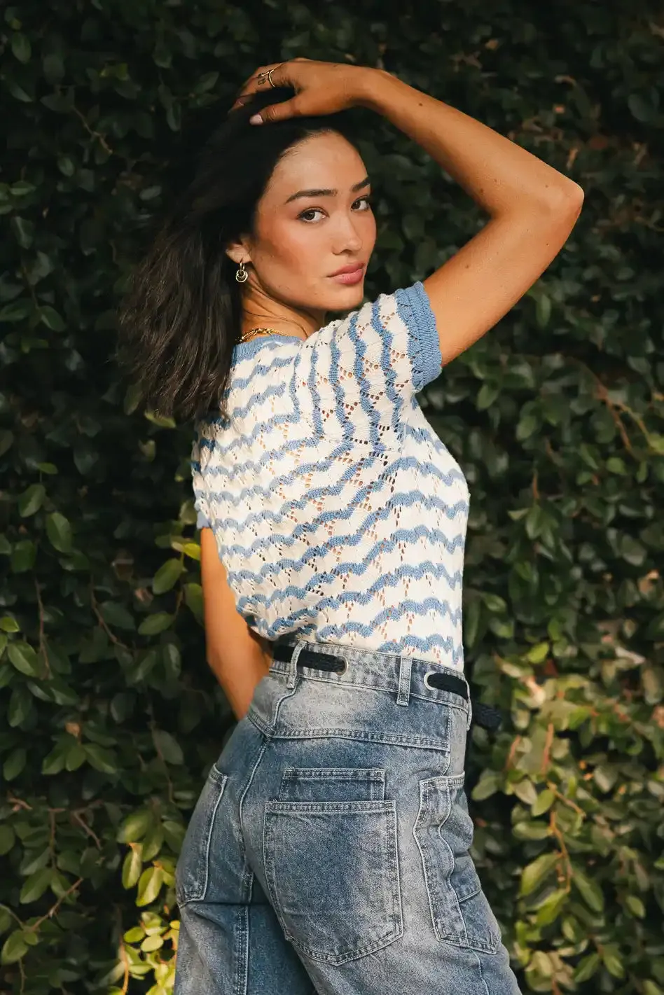 Eddie Knit Sweater in Blue - FINAL SALE sold by bohme product image thumbnail 2