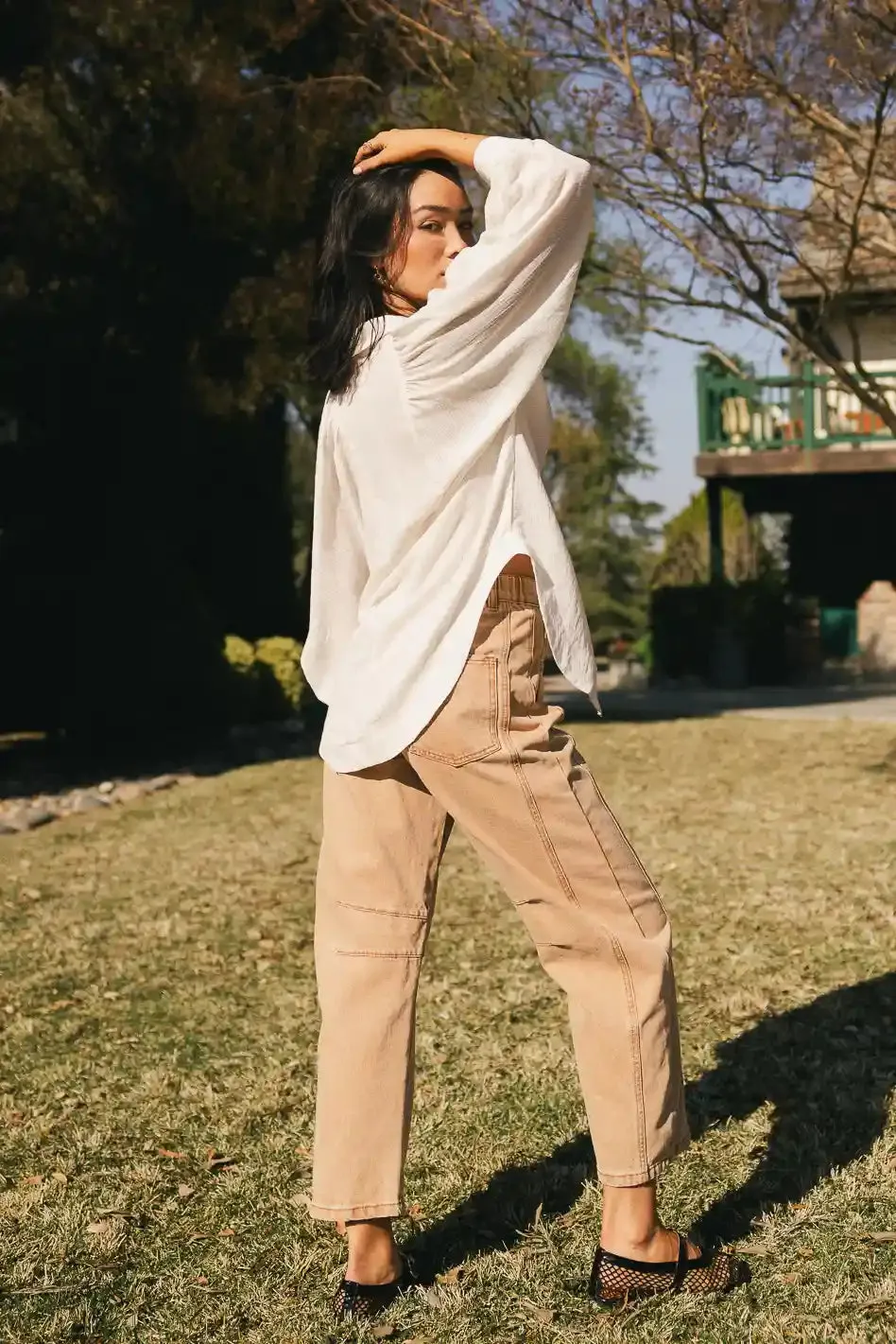 Lisette Barrel Jean in Rust - FINAL SALE sold by bohme product image thumbnail 2