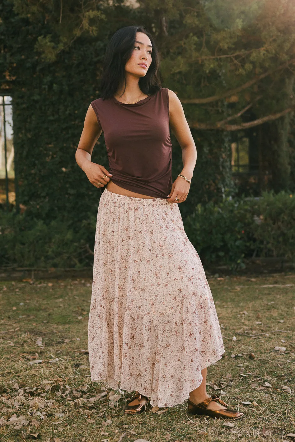 Joanna Floral Midi Skirt - FINAL SALE sold by bohme product image thumbnail 4