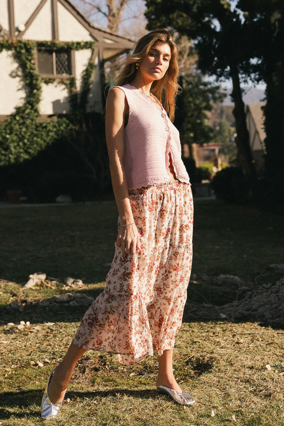 Brianni Floral Midi Skirt - FINAL SALE sold by bohme product image thumbnail 5