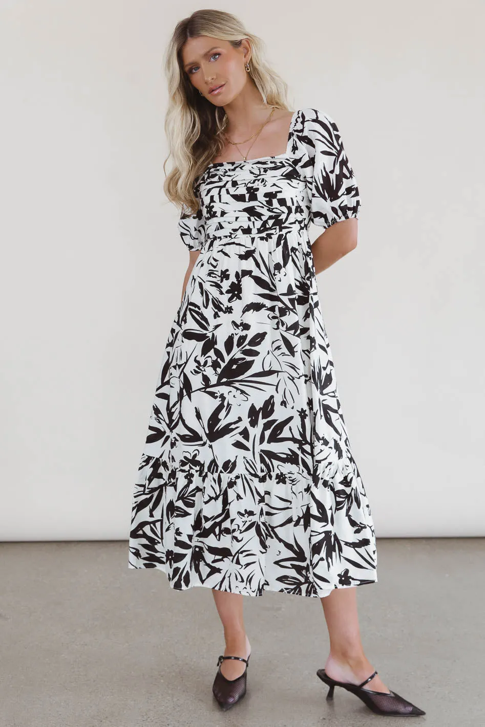 Dorris Pleated Midi Dress - FINAL SALE sold by bohme