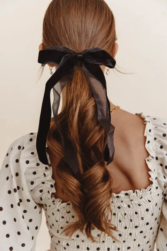 Mesh and Velvet Bow sold by bohme