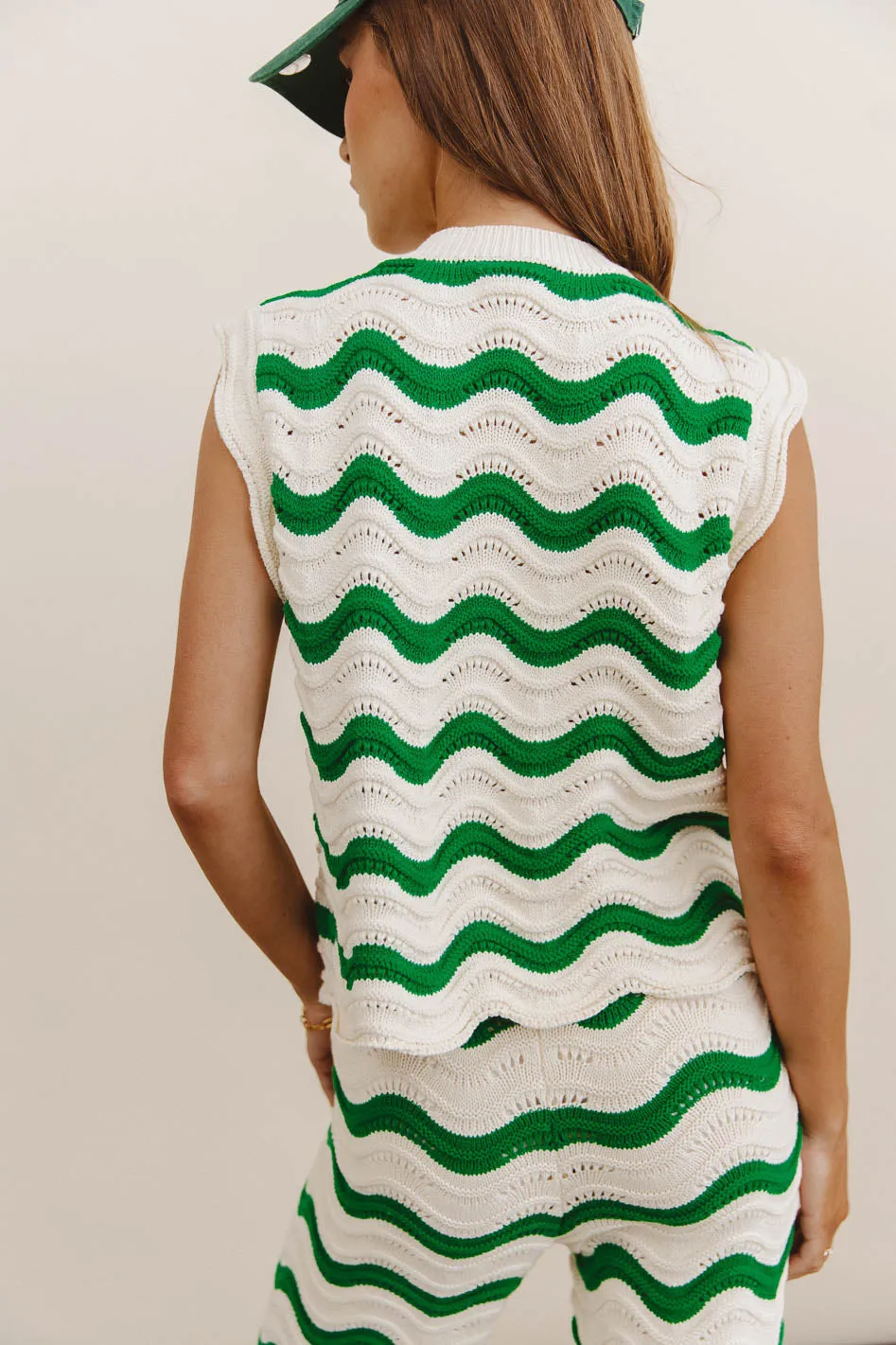 Elenor Knit Top in Green - FINAL SALE sold by bohme product image thumbnail 3