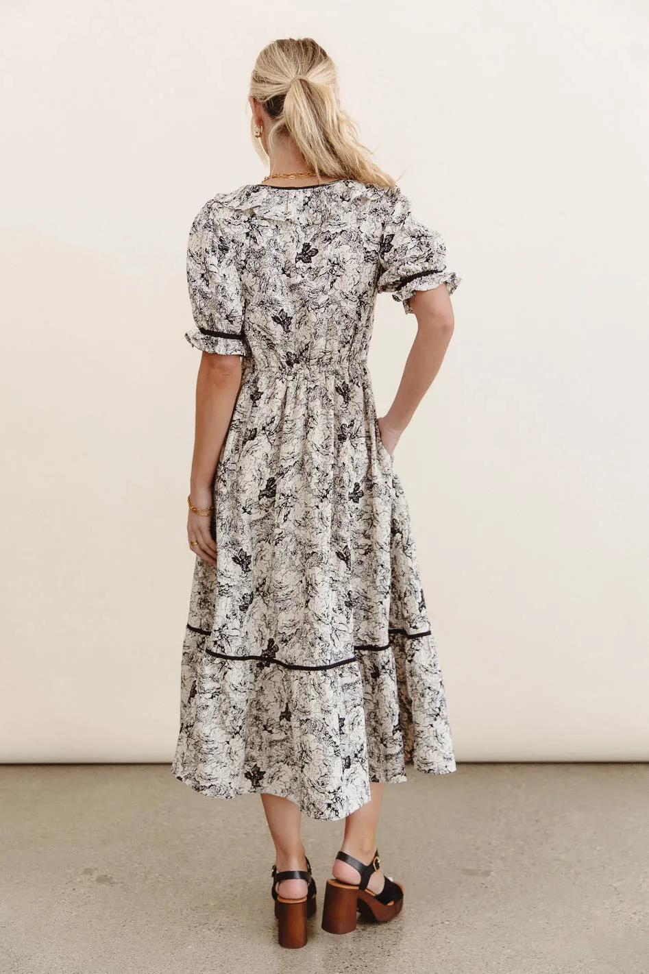 Petra Floral Midi Dress sold by bohme product image thumbnail 3