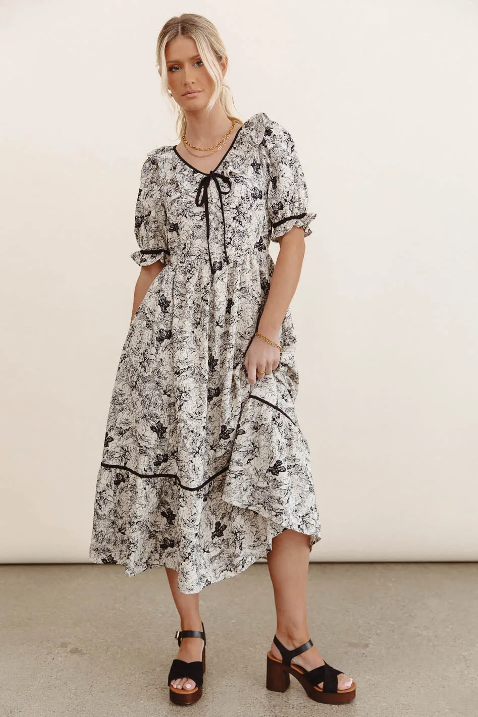 Petra Floral Midi Dress sold by bohme product image thumbnail 5