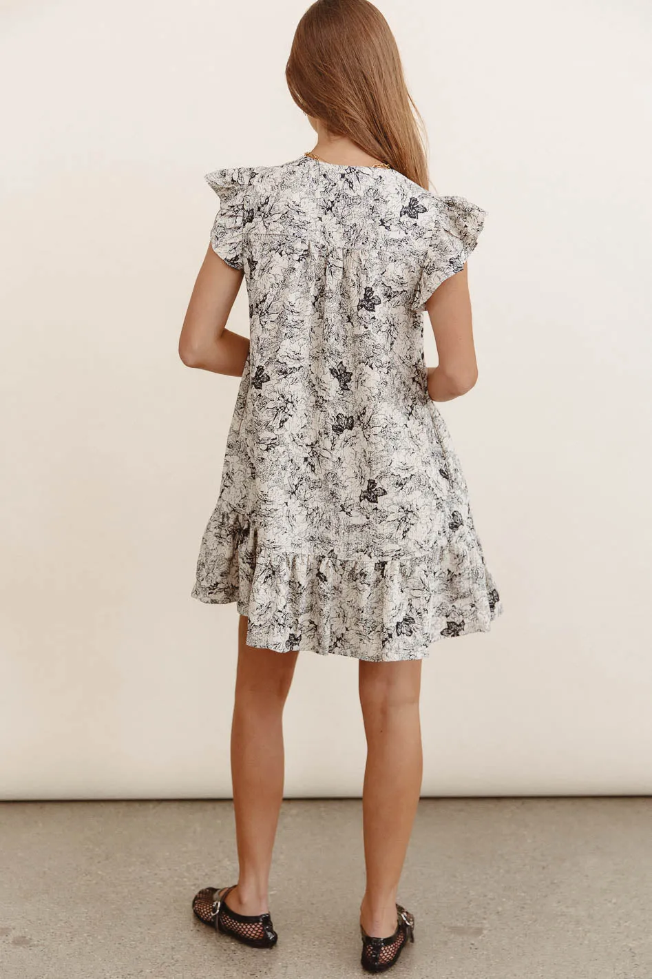 Kennie Floral Mini Dress - FINAL SALE sold by bohme product image thumbnail 4