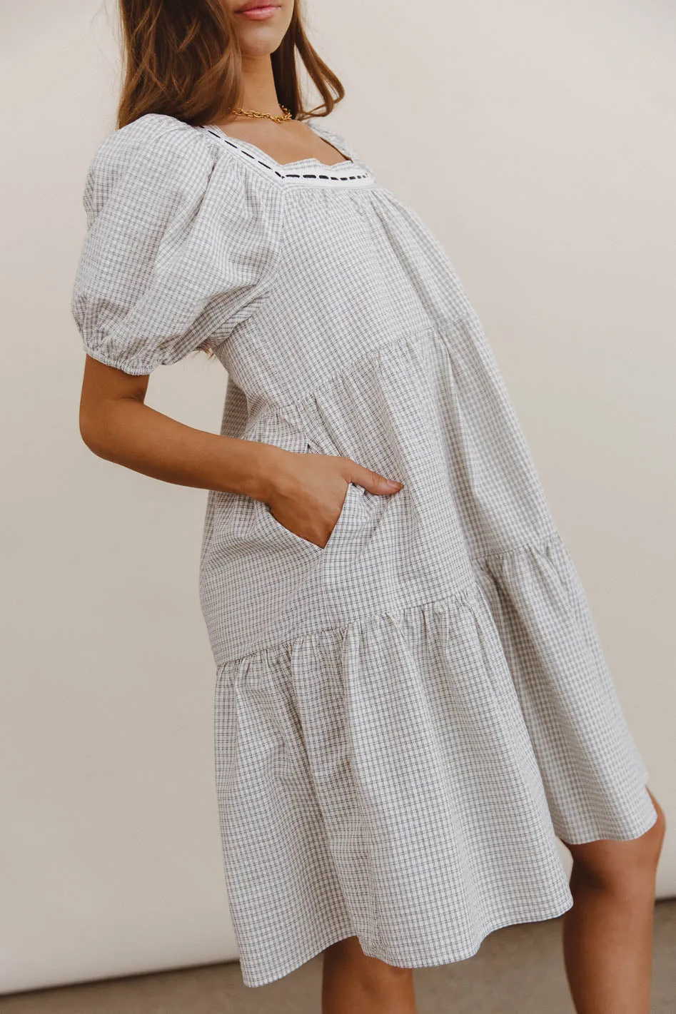 Scout Plaid Mini Dress sold by bohme product image thumbnail 2