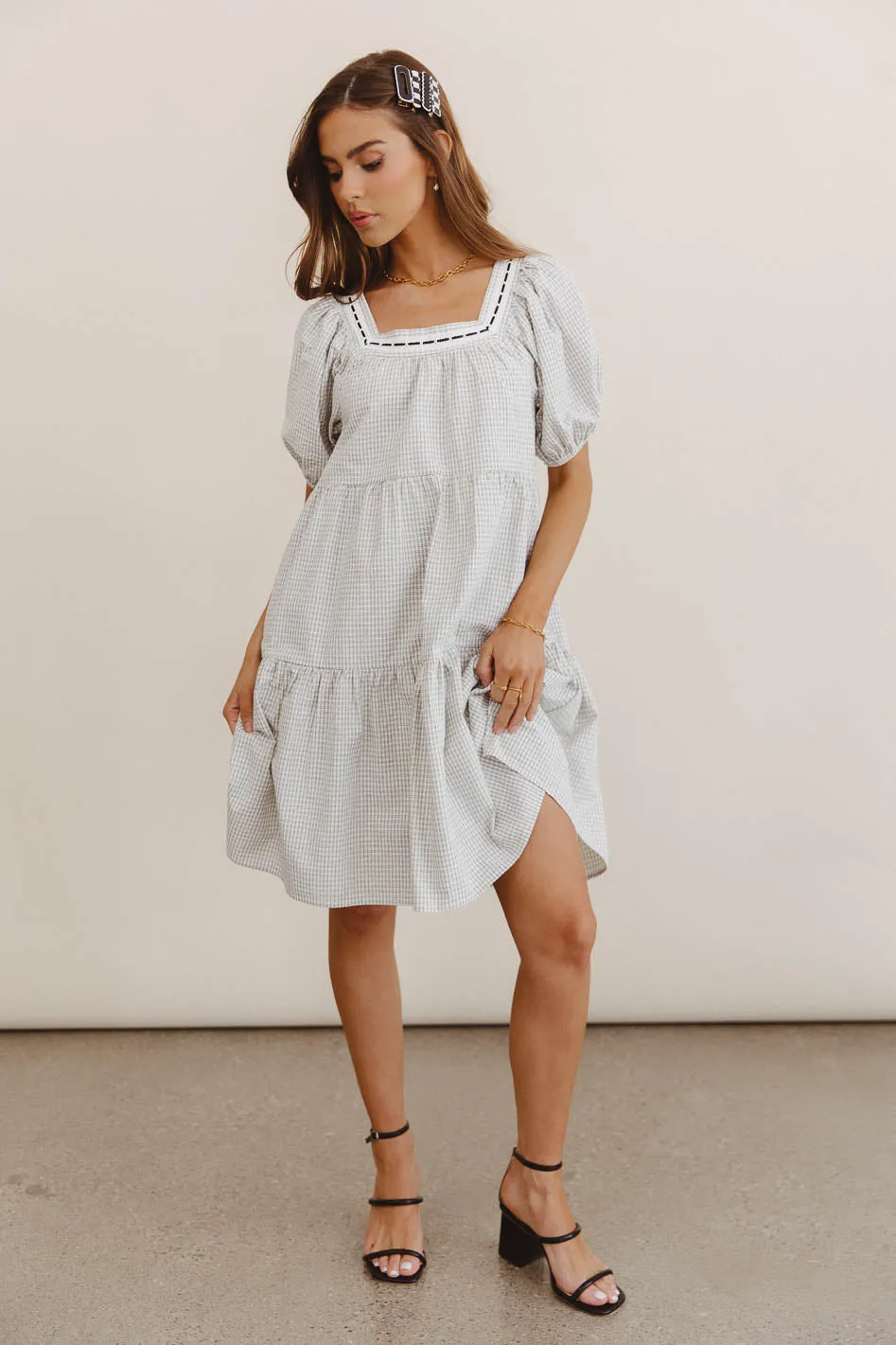 Scout Plaid Mini Dress sold by bohme