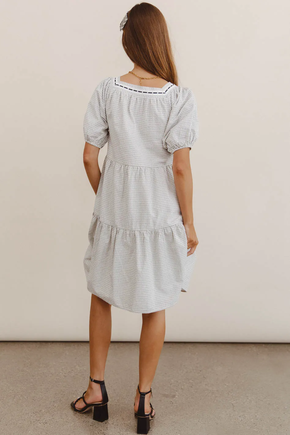 Scout Plaid Mini Dress sold by bohme product image thumbnail 4