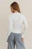 Julia Ribbed Cardigan in Cream - FINAL SALE sold by bohme