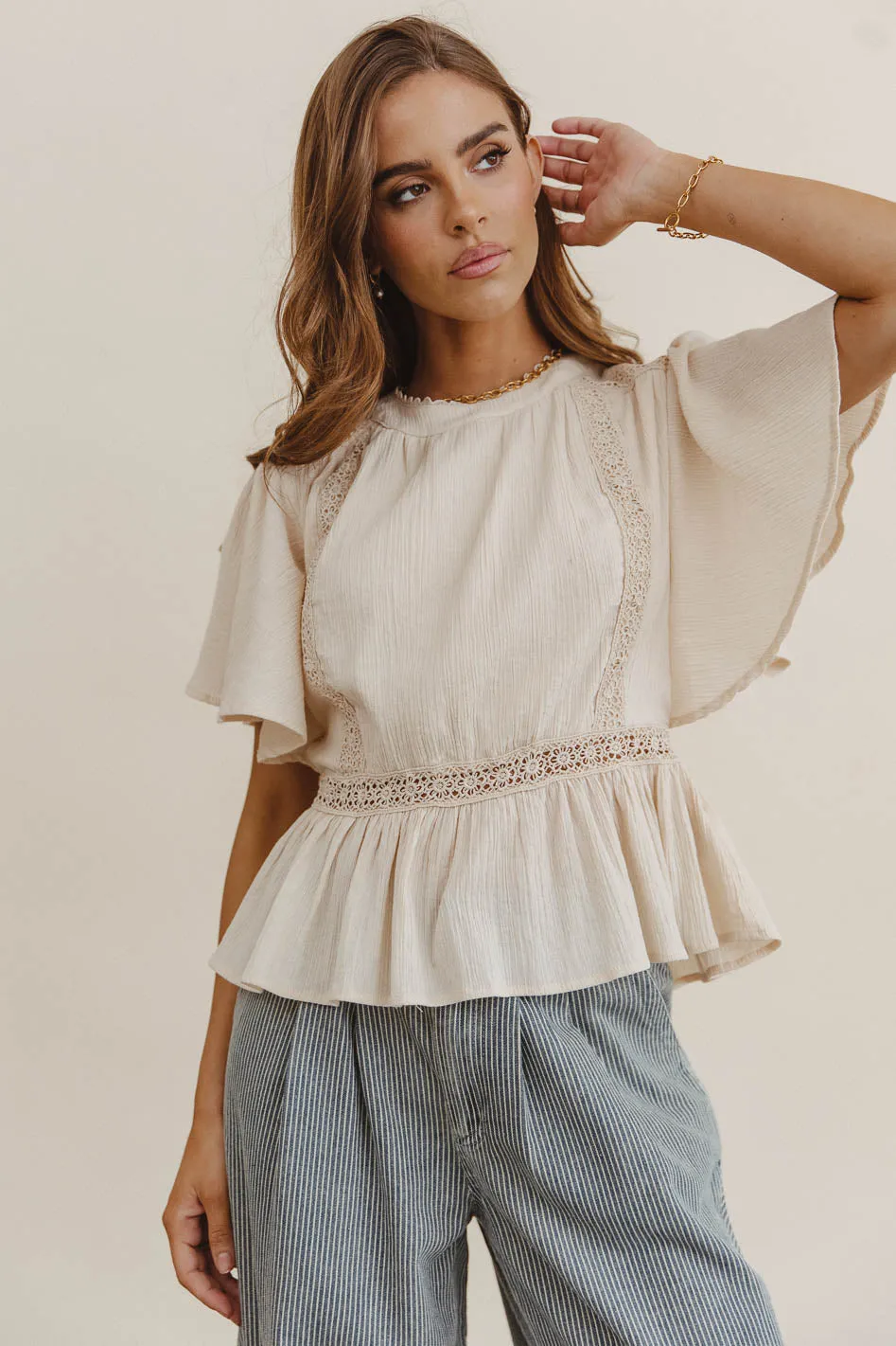 Gwen Textured Blouse - FINAL SALE sold by bohme