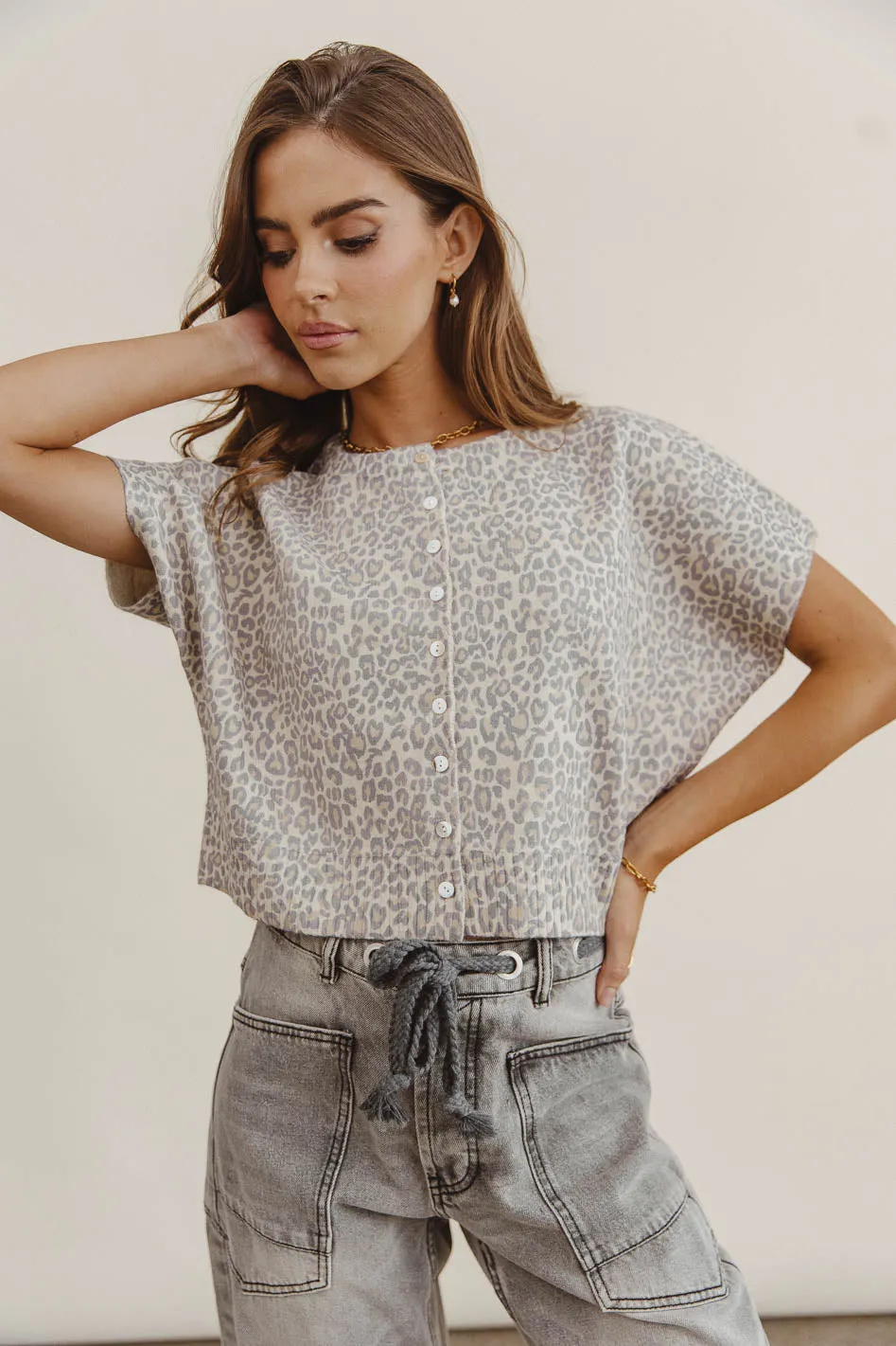 Izzie Leopard Cardigan sold by bohme product image thumbnail 4