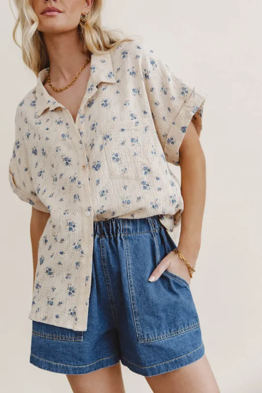 Nicoline Floral Button Up sold by bohme