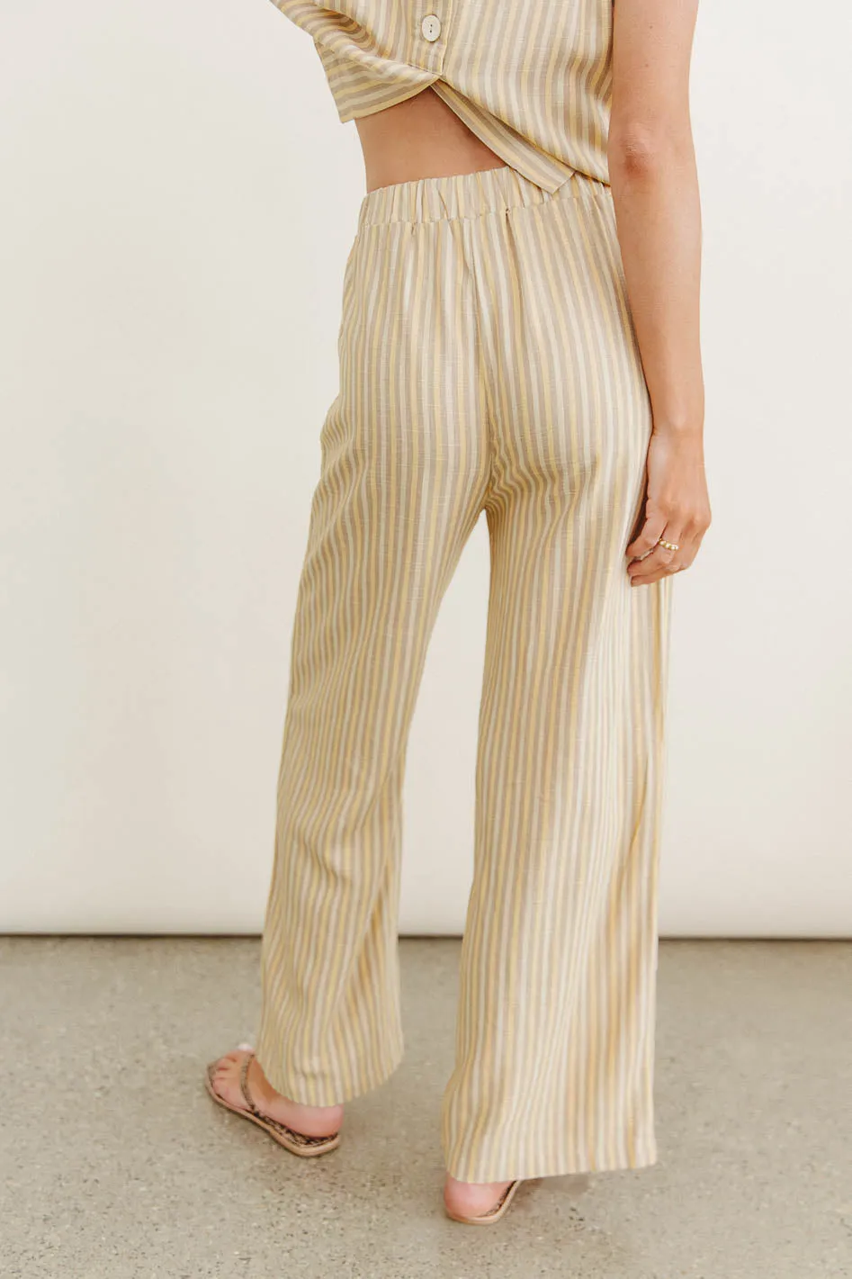 Alix Striped Wide Leg Pants - FINAL SALE sold by bohme product image thumbnail 3