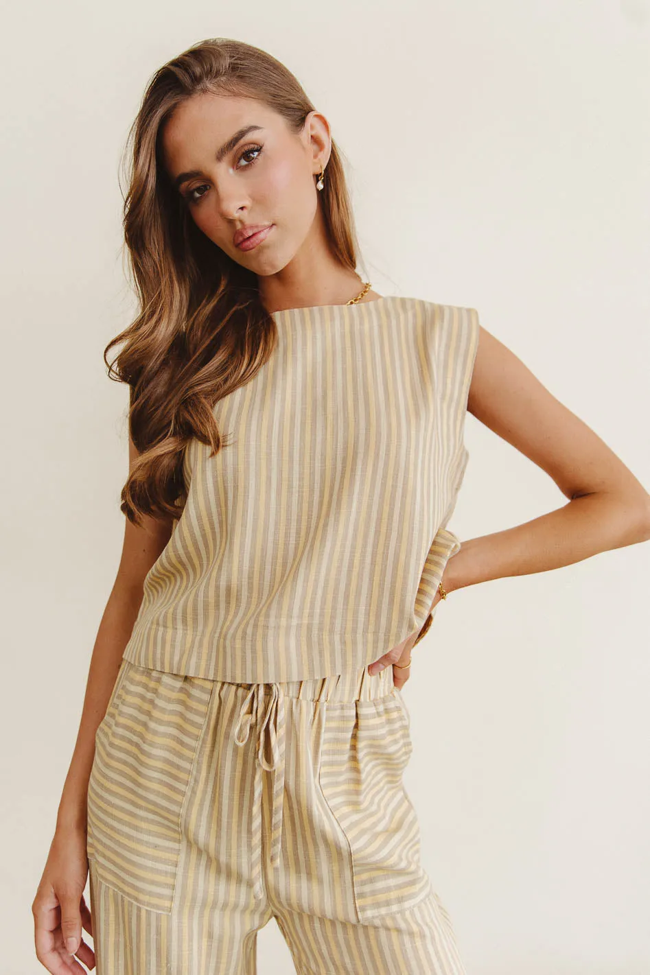 Alix Striped Tank Top - FINAL SALE sold by bohme