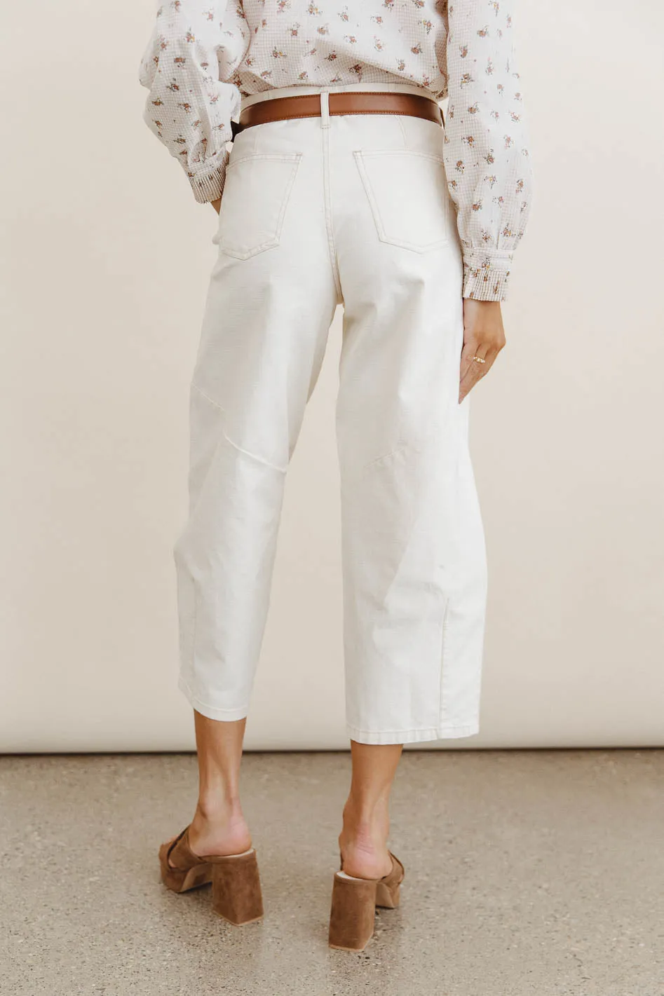 Sephrina Barrel Pants in Ecru - FINAL SALE sold by bohme product image thumbnail 3