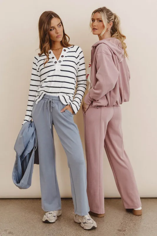 Balance Wide Leg Pants in Blue sold by bohme