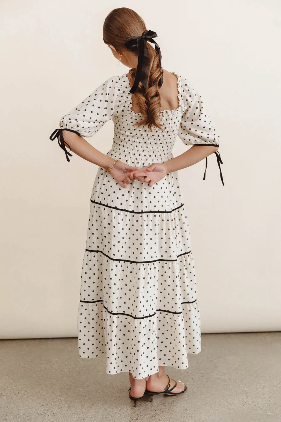 Hunter Smocked Polka Dot Dress - FINAL SALE sold by bohme product image thumbnail 3