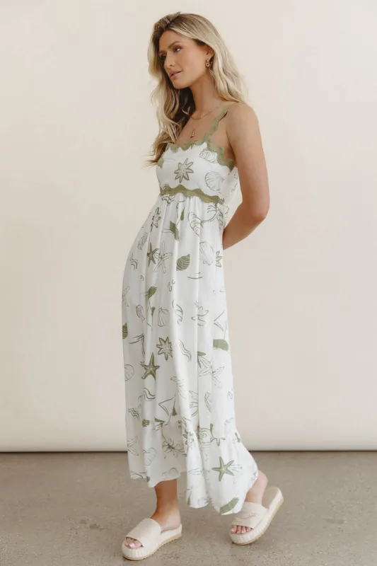 Lucy Sea Print Maxi Dress - FINAL SALE sold by bohme