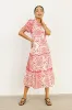 Alena Eyelet Lace Dress in Red - FINAL SALE sold by bohme