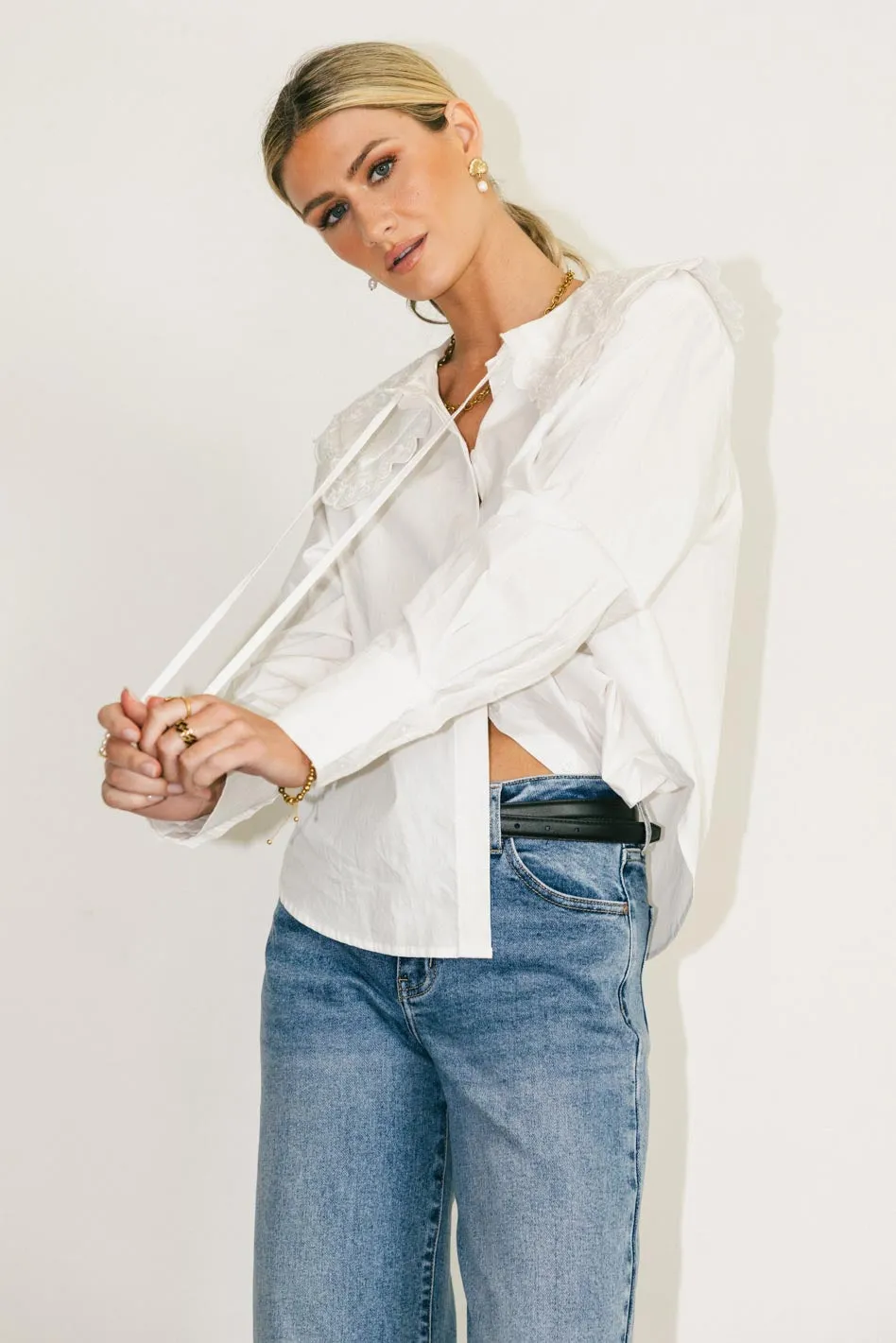 Matea Collared Blouse - FINAL SALE sold by bohme product image thumbnail 3