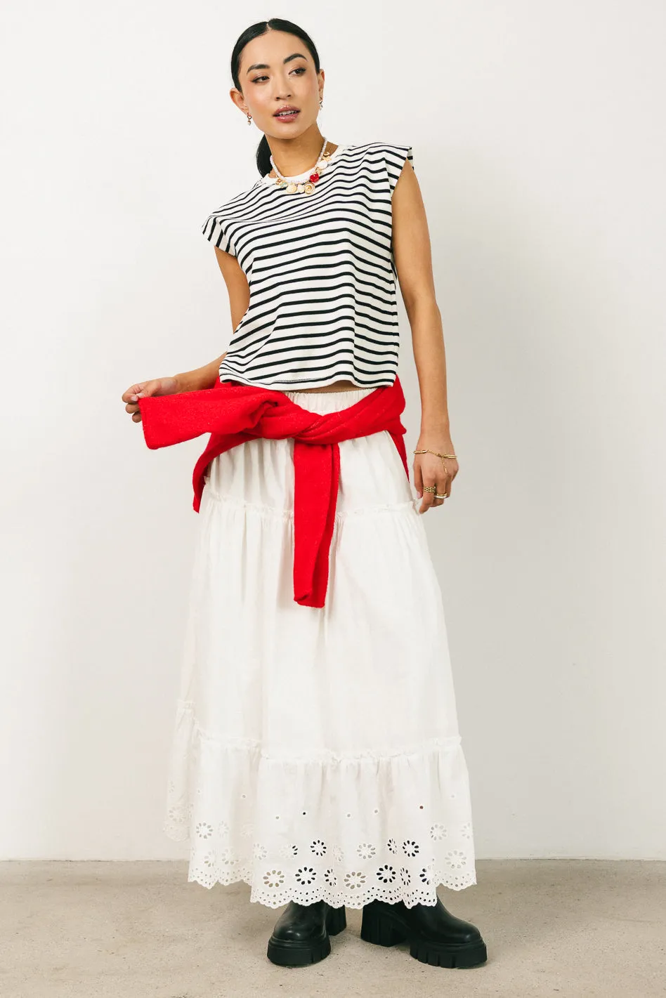 Kaycie Muscle Tee in Black - FINAL SALE sold by bohme