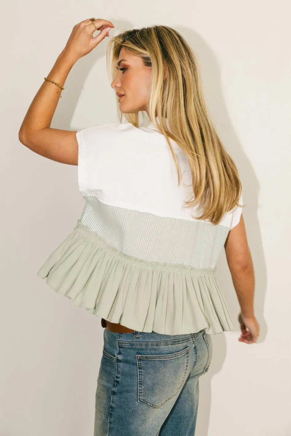 Molly Contrast Top - FINAL SALE sold by bohme product image thumbnail 3