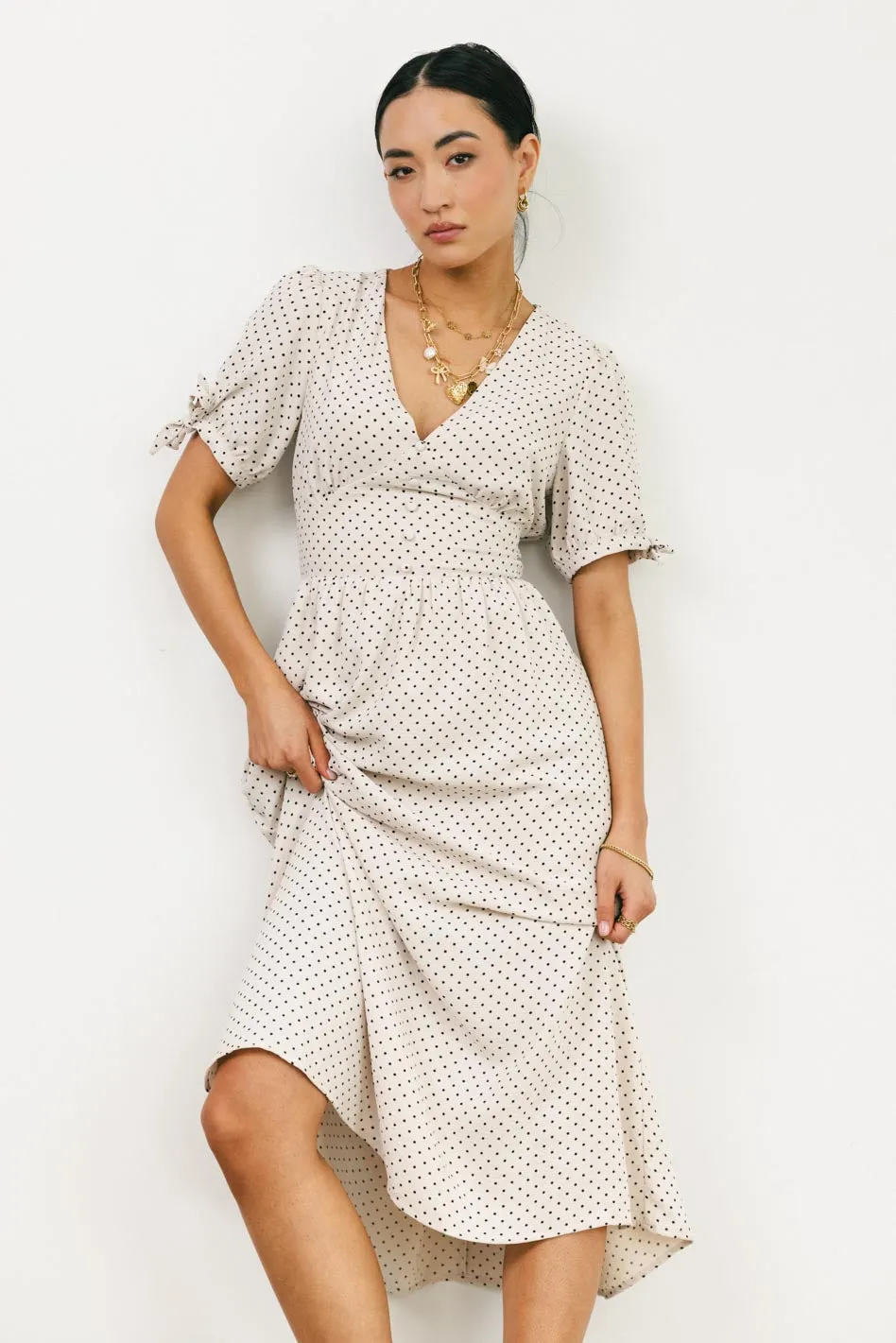 Janae Polka Dot Midi Dress - FINAL SALE sold by bohme product image thumbnail 2