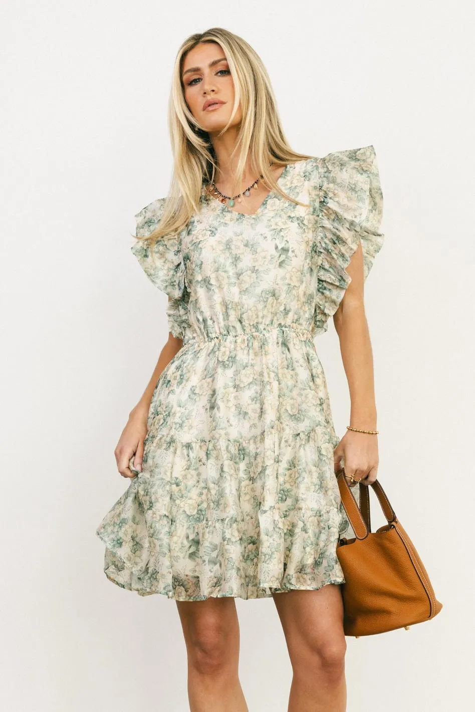 Katrina Ruffled Mini Dress - FINAL SALE sold by bohme