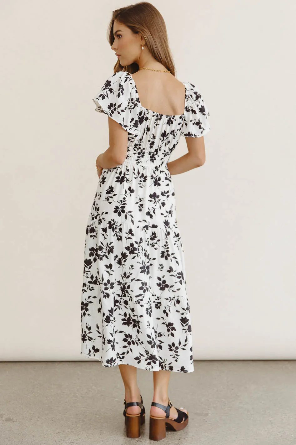 Calli Floral Midi Dress - FINAL SALE sold by bohme product image thumbnail 3