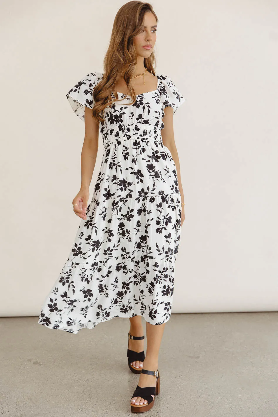 Calli Floral Midi Dress - FINAL SALE sold by bohme