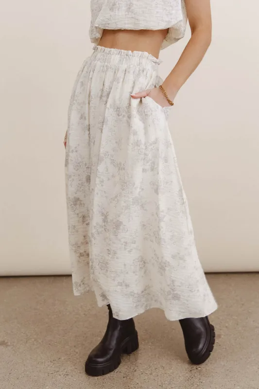 Trinity Floral Midi Skirt - FINAL SALE sold by bohme