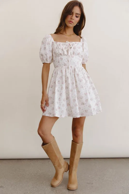 Bessie Floral Mini Dress - FINAL SALE sold by bohme