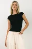 Betty Basic Knit Top in Black sold by bohme