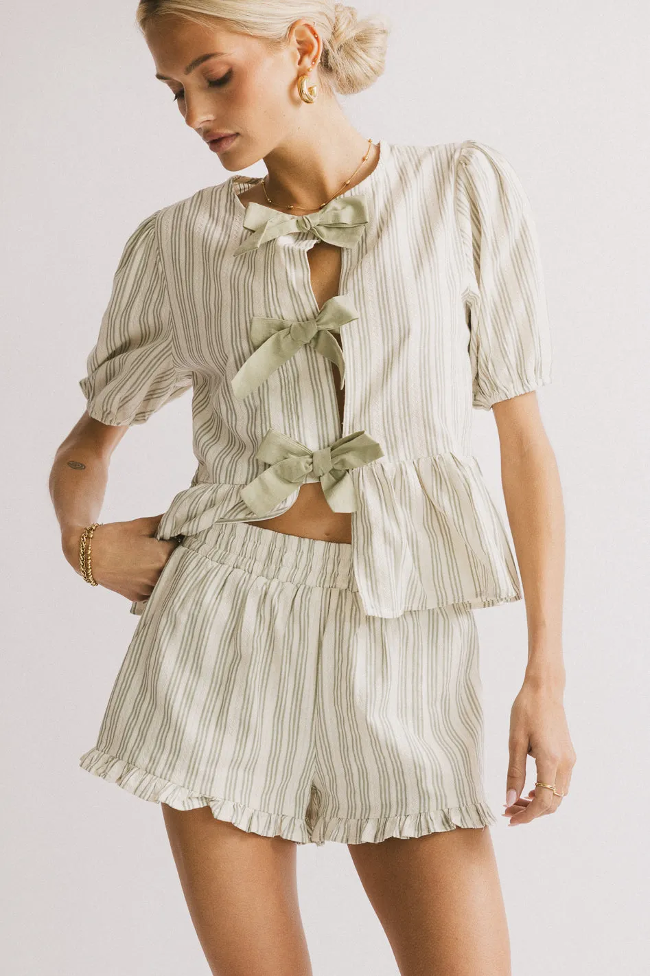 Ethel Striped Shorts - FINAL SALE sold by bohme product image thumbnail 5