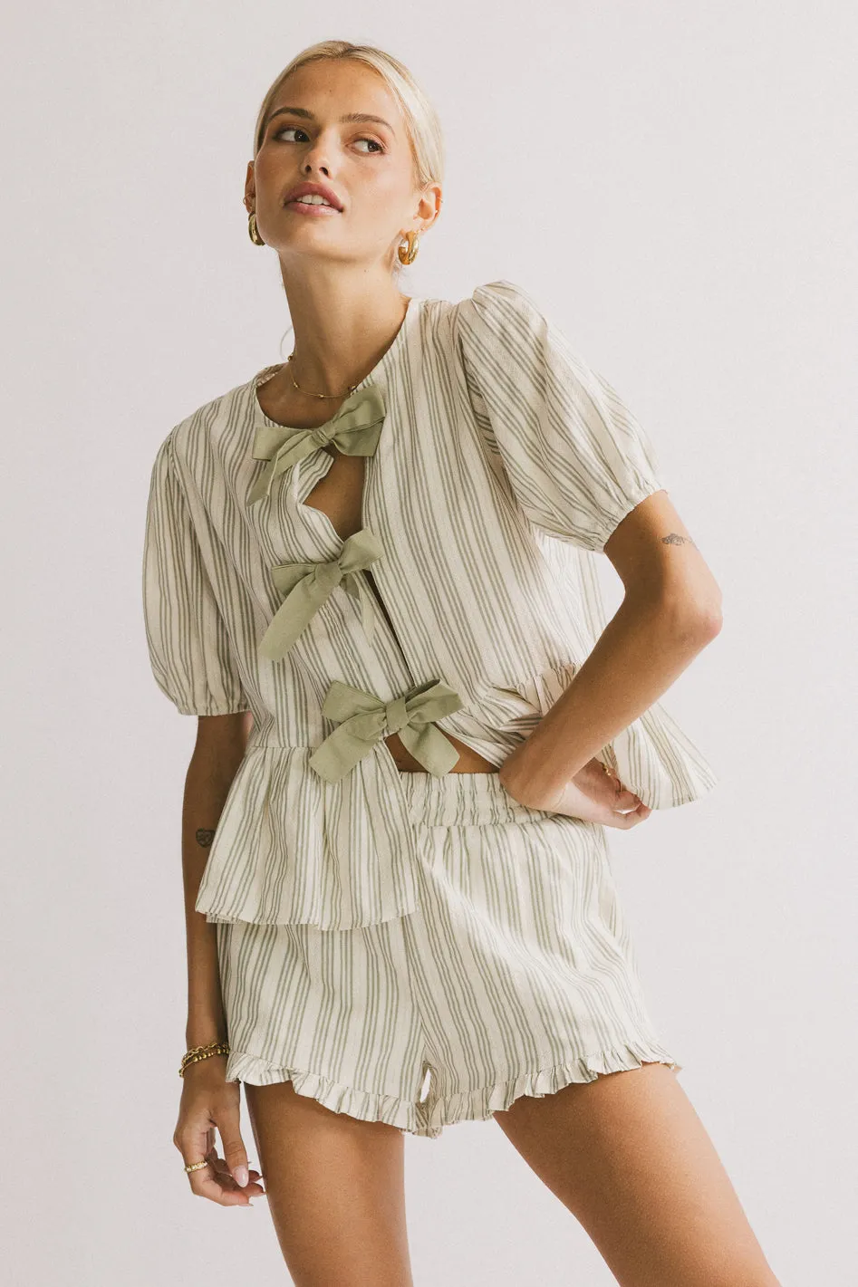 Ethel Tie Front Blouse - FINAL SALE sold by bohme product image thumbnail 4