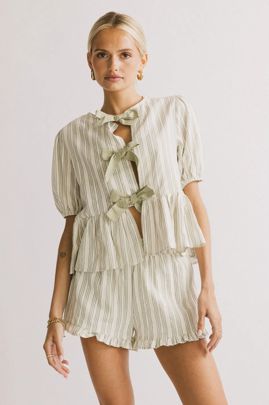 Ethel Tie Front Blouse - FINAL SALE sold by bohme