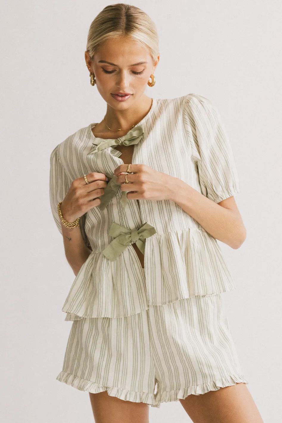 Ethel Tie Front Blouse - FINAL SALE sold by bohme product image thumbnail 2