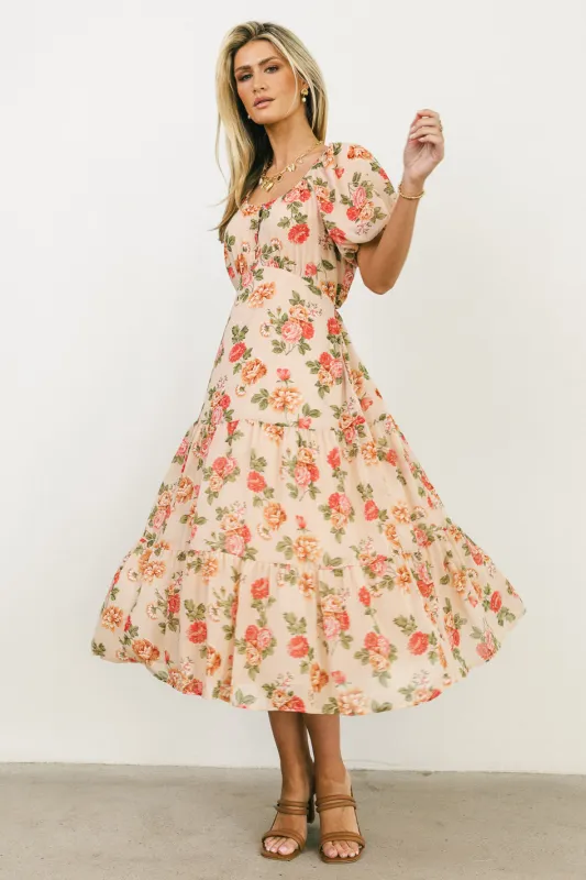 Patricia Floral Midi Dress - FINAL SALE sold by bohme