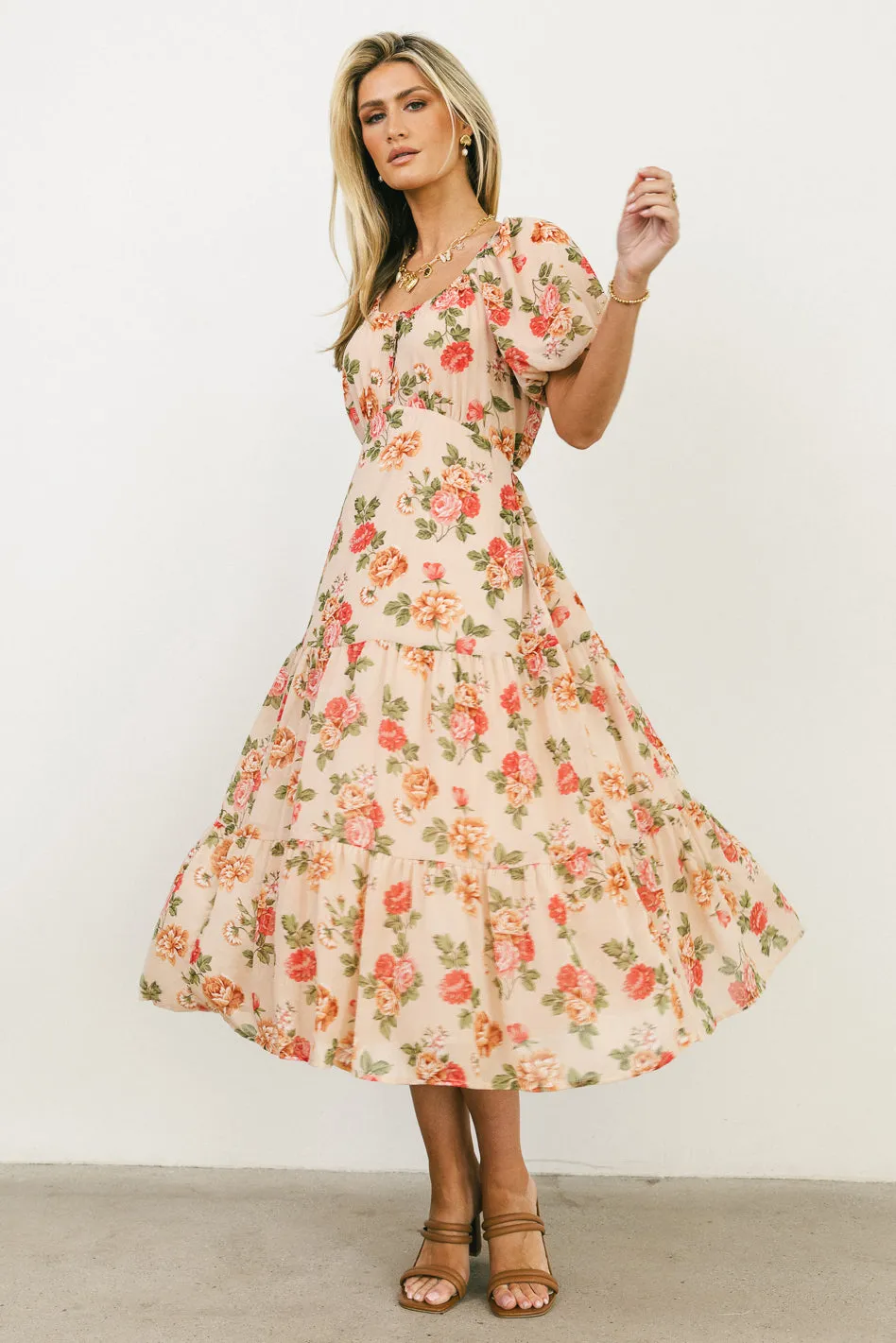 Patricia Floral Midi Dress - FINAL SALE sold by bohme