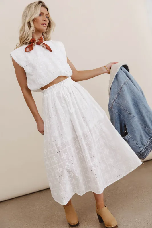 Bridget Embroidered Balloon Top - FINAL SALE sold by bohme