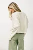Miriam Striped Cardigan in Cream sold by bohme