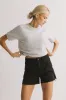 Pauly Short Sleeve Top in Heather Grey - FINAL SALE sold by bohme