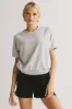 Pauly Short Sleeve Top in Heather Grey - FINAL SALE sold by bohme