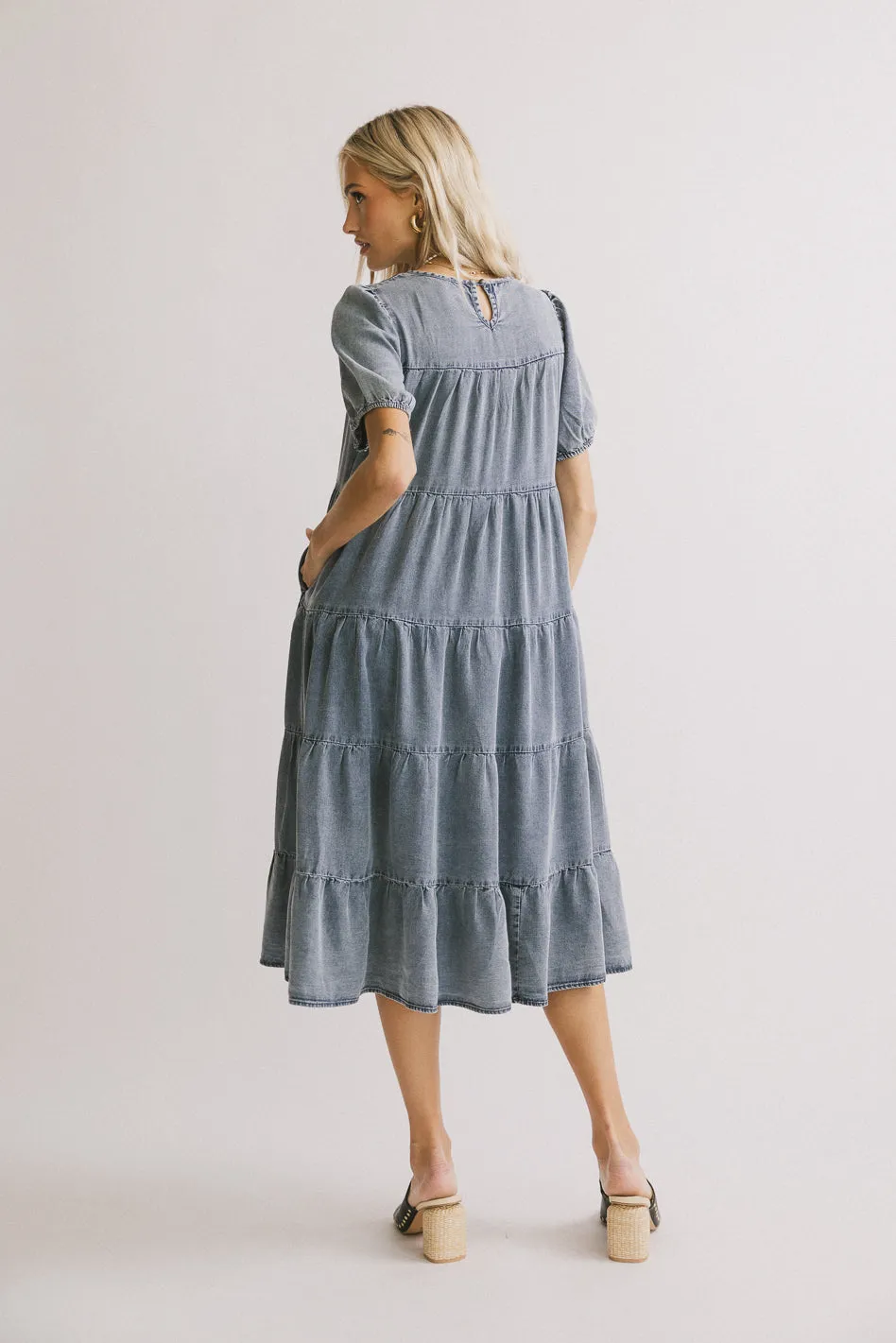 Maribel Denim Midi Dress sold by bohme product image thumbnail 2