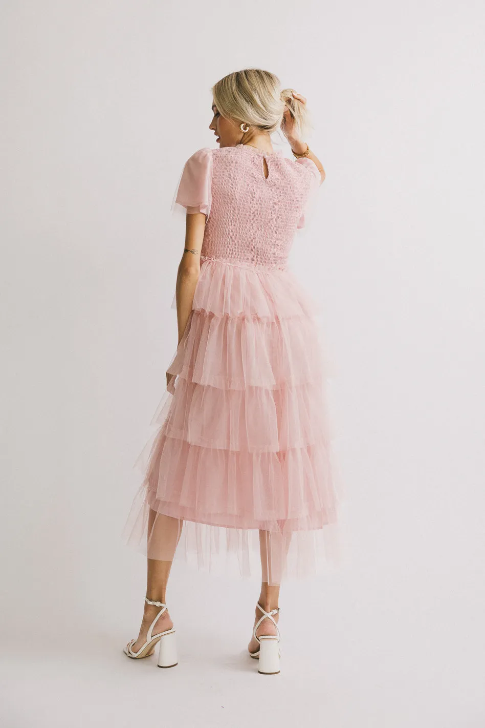 Marcella Ruffle Midi Dress - FINAL SALE sold by bohme product image thumbnail 4